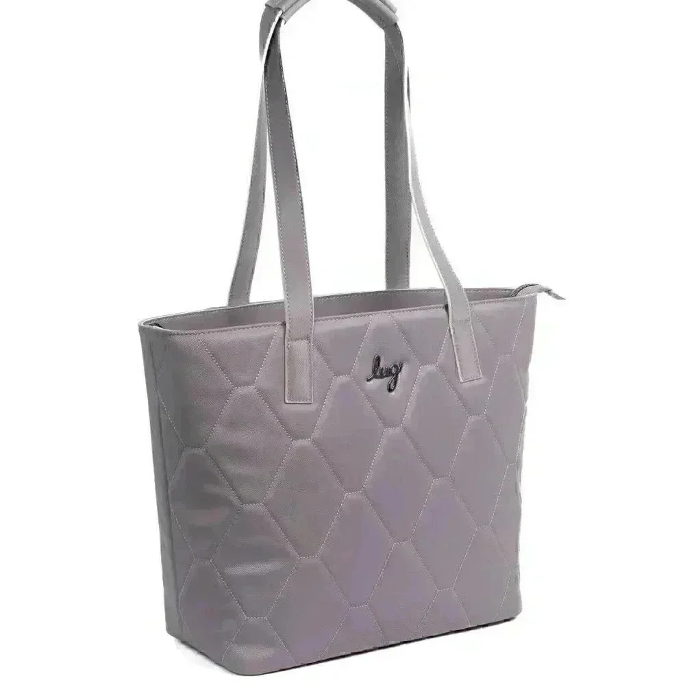LUG Paddock Satin Luxe VL (Vegan Leather) Tote / Shoulder Bag - Pearl (G… - Picture 2 of 16
